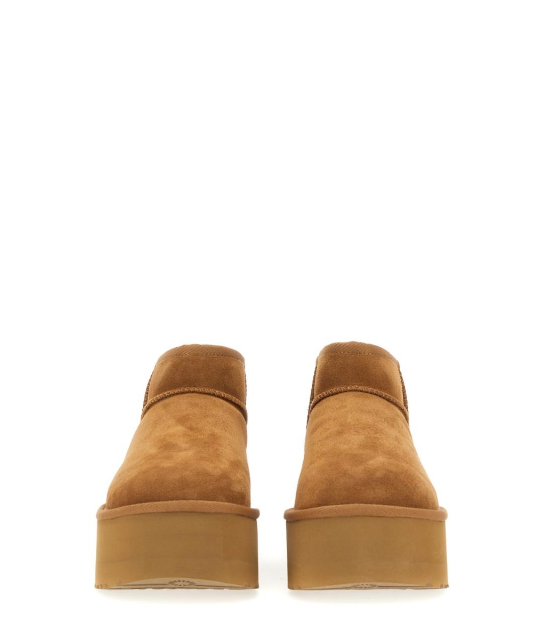 UGG AUSTRALIA Коричневые кожаные ботинки, фото 4