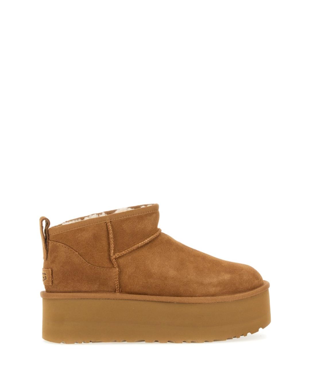 UGG AUSTRALIA Коричневые кожаные ботинки, фото 1