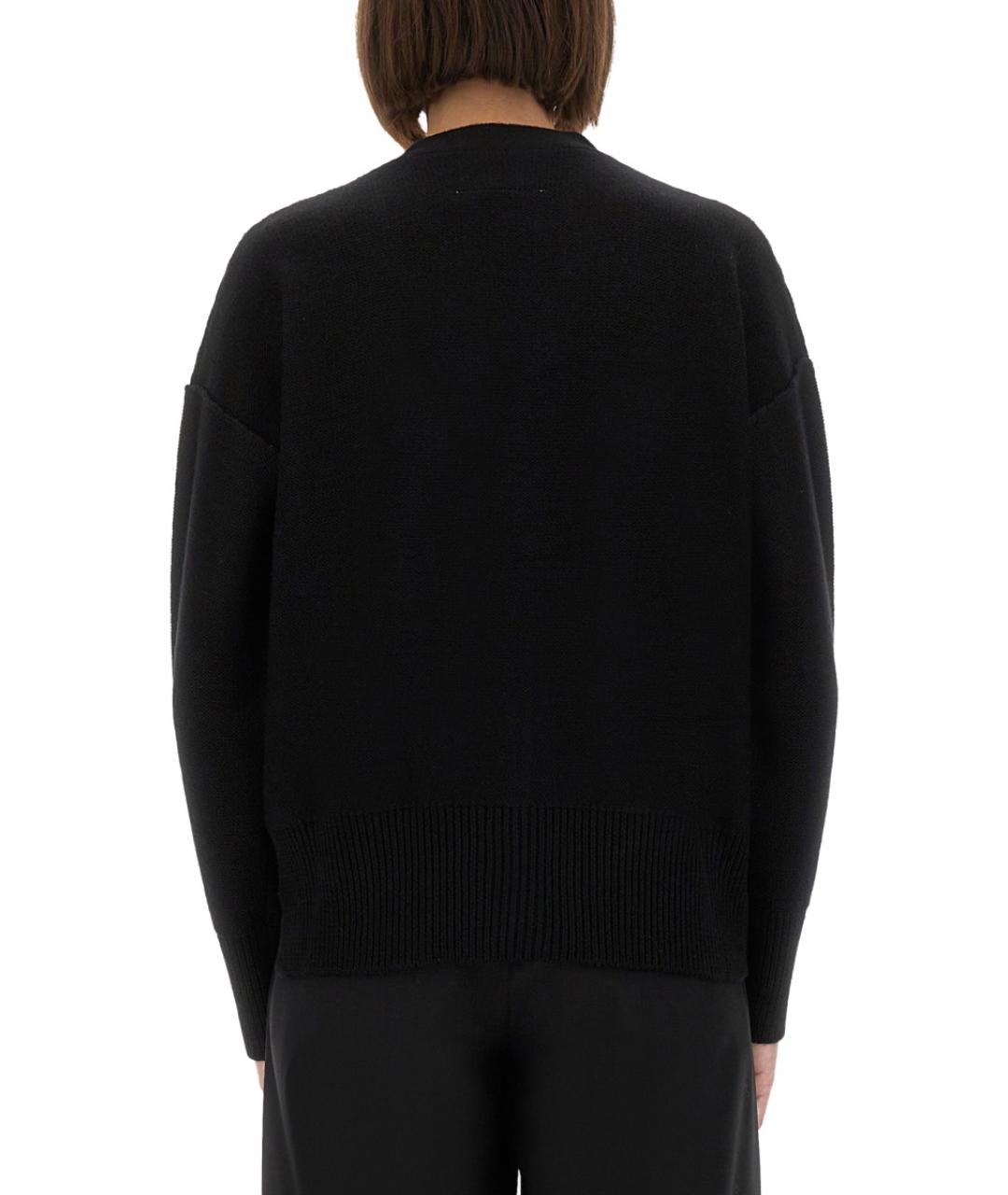 MM6 MAISON MARGIELA Черный шерстяной джемпер / свитер, фото 3
