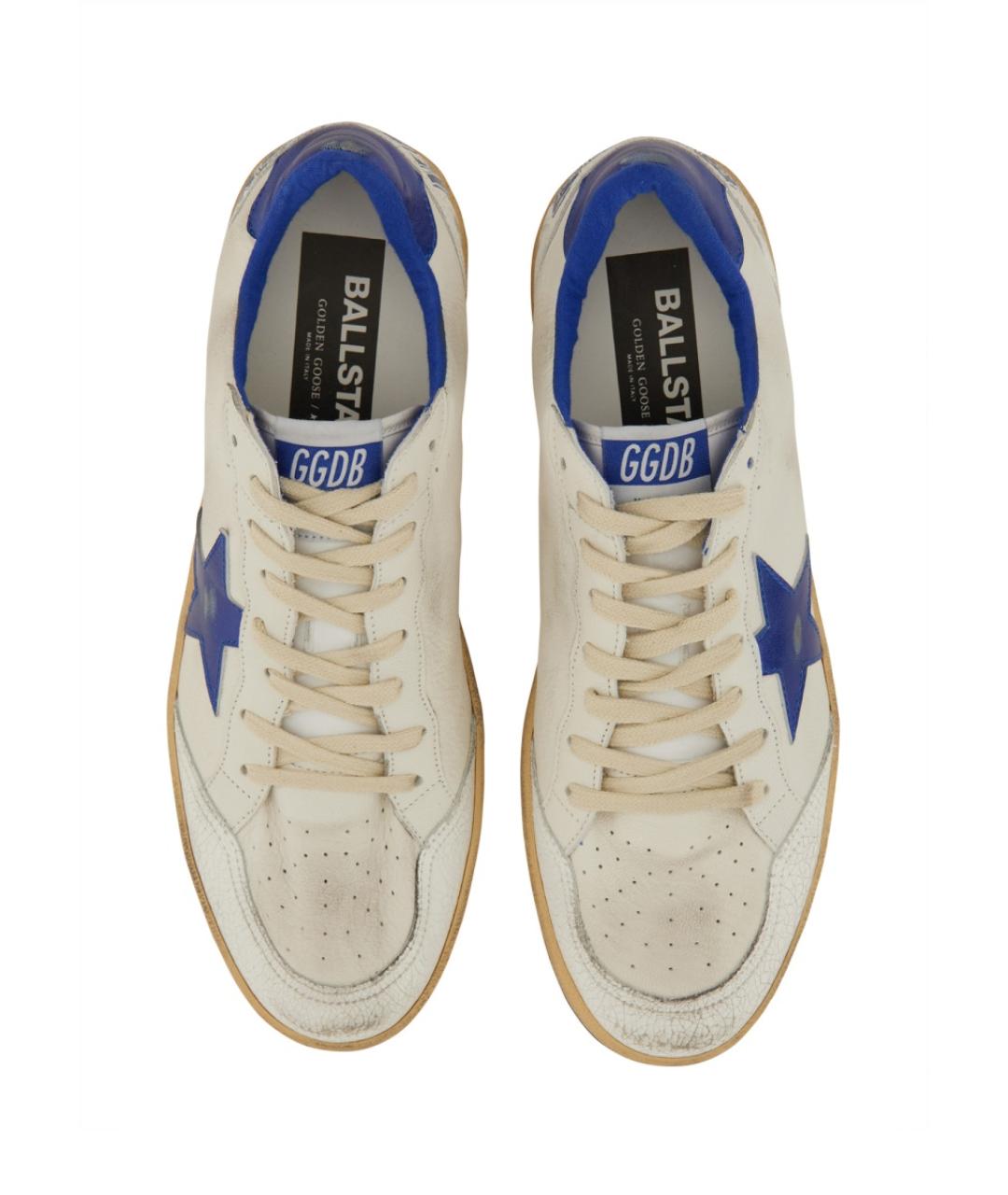 GOLDEN GOOSE DELUXE BRAND Белые кожаные низкие кроссовки / кеды, фото 8