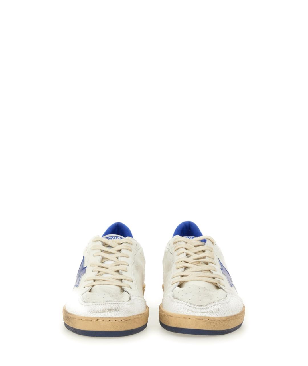 GOLDEN GOOSE DELUXE BRAND Белые кожаные низкие кроссовки / кеды, фото 6