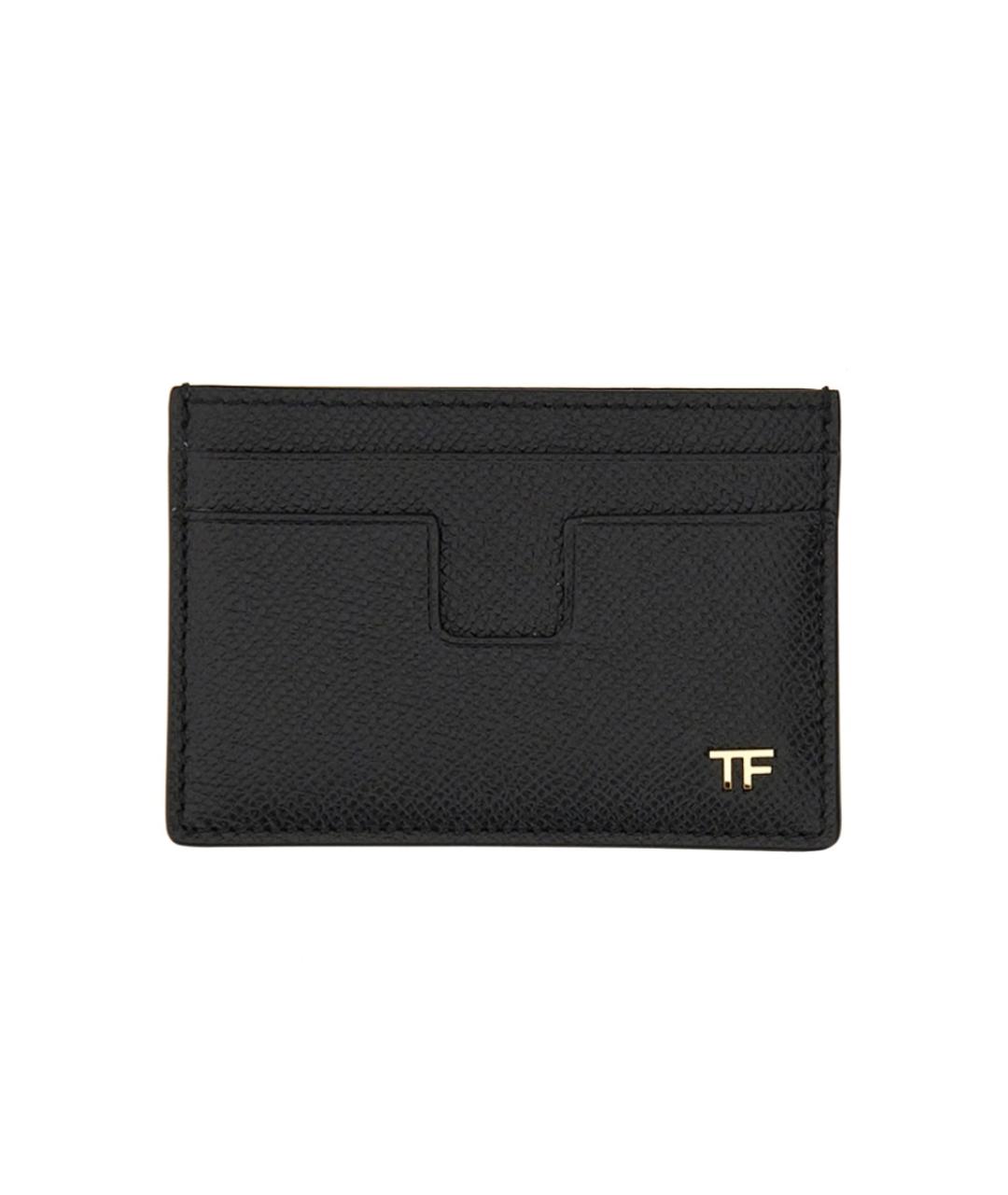 TOM FORD Черный кожаный кардхолдер, фото 1