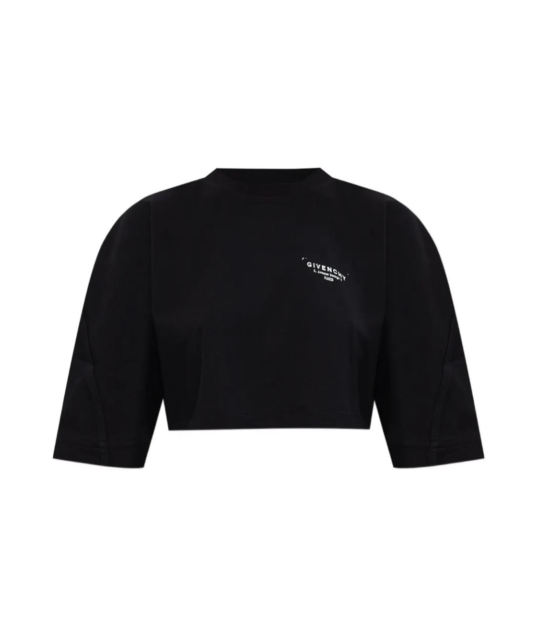 GIVENCHY Черная хлопковая футболка, фото 1