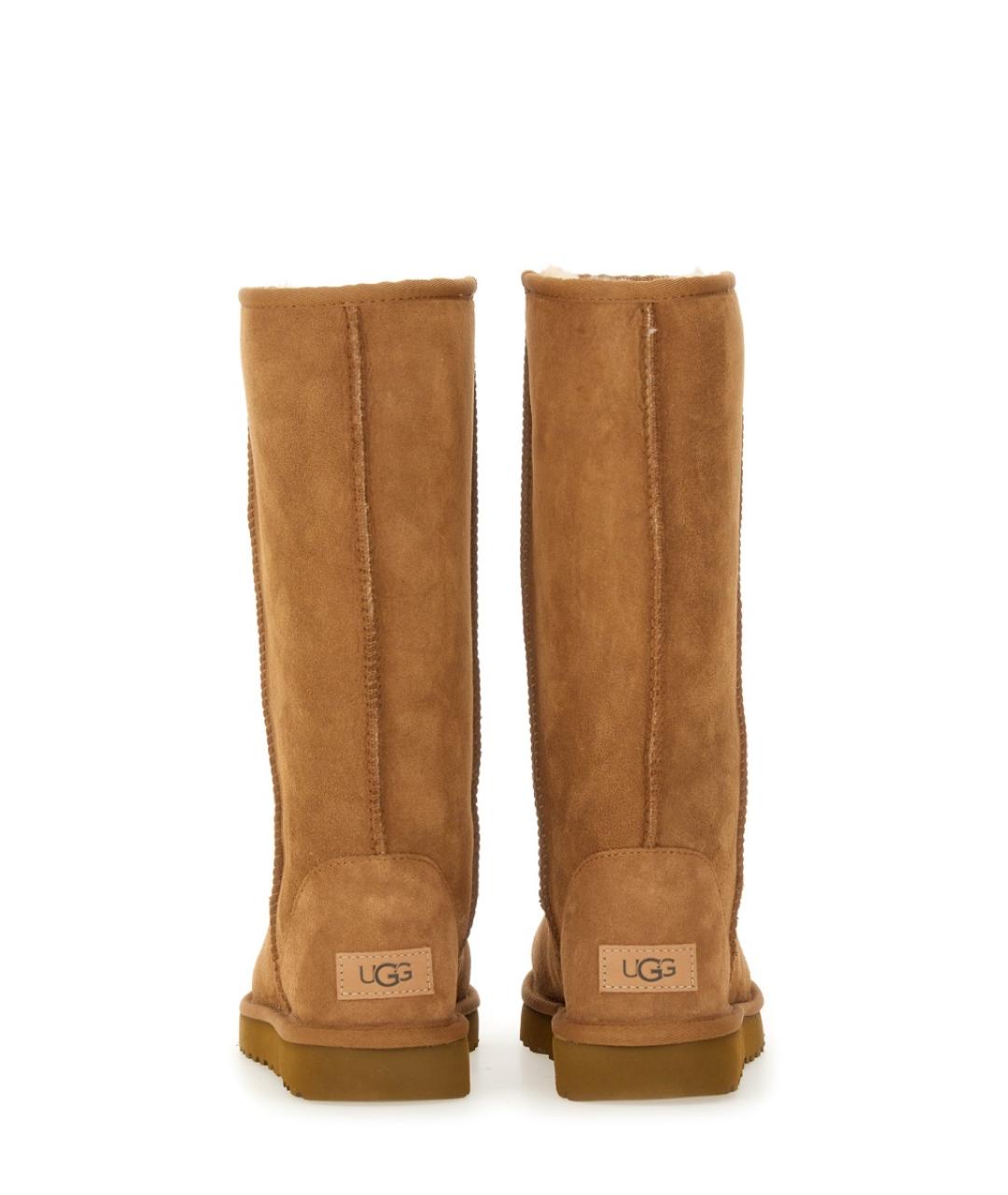 UGG AUSTRALIA Коричневые кожаные сапоги, фото 3