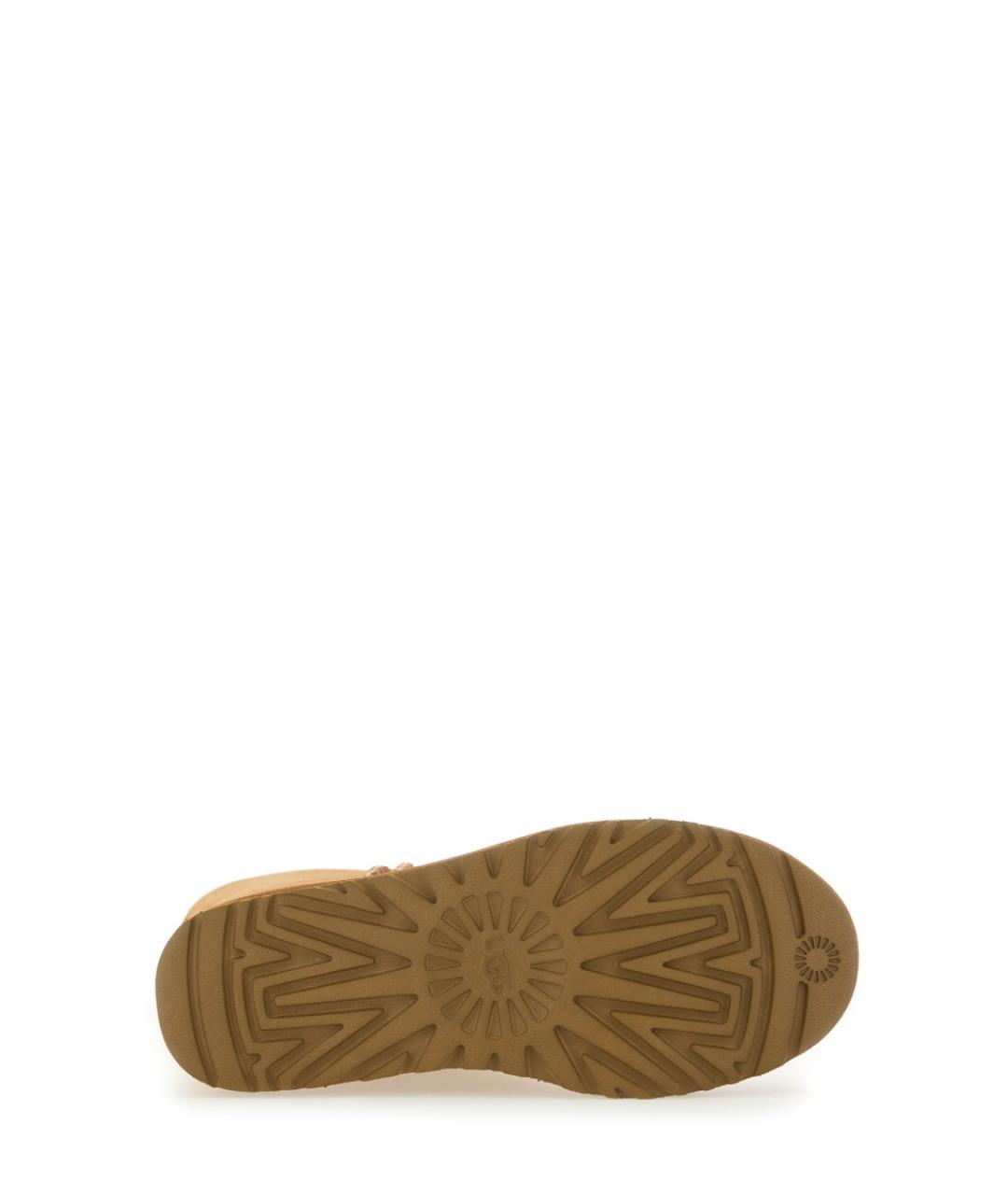 UGG AUSTRALIA Коричневые кожаные сапоги, фото 4