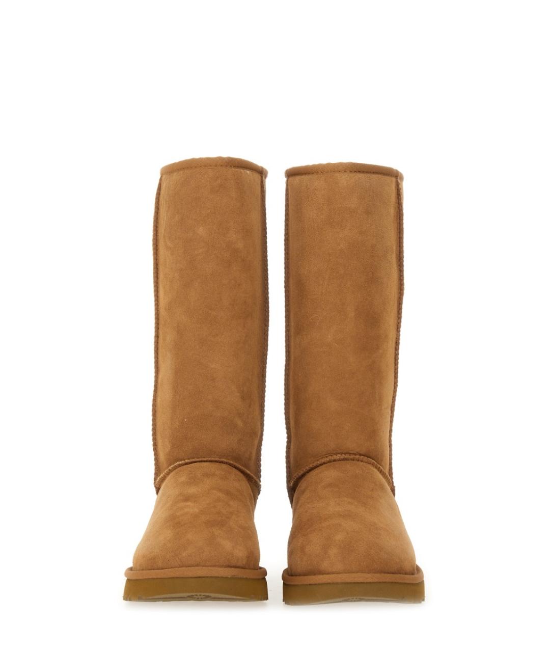 UGG AUSTRALIA Коричневые кожаные сапоги, фото 5