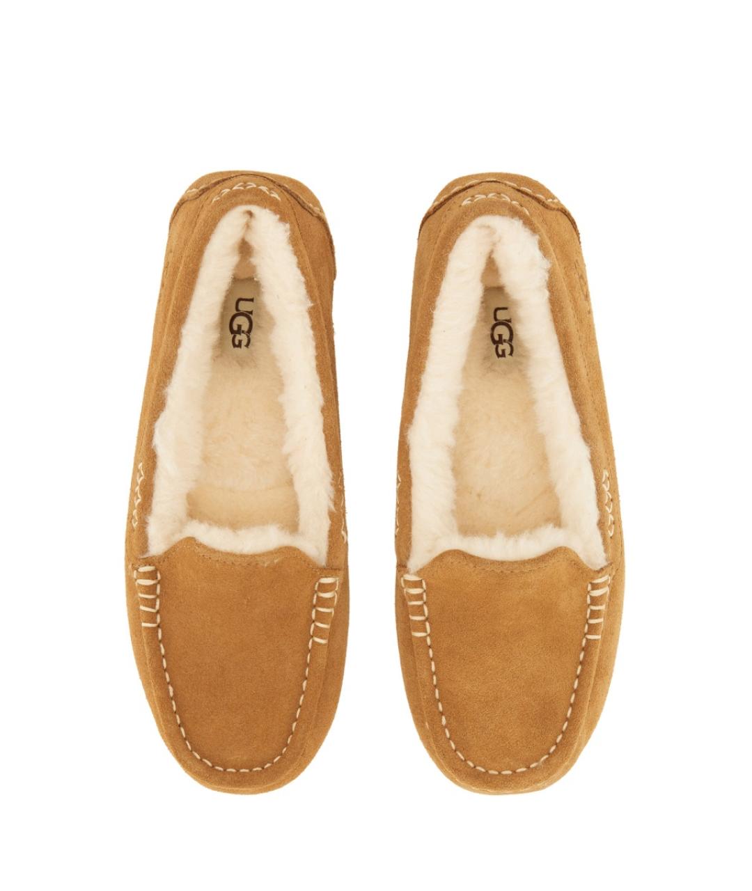UGG AUSTRALIA Коричневые замшевые балетки, фото 2