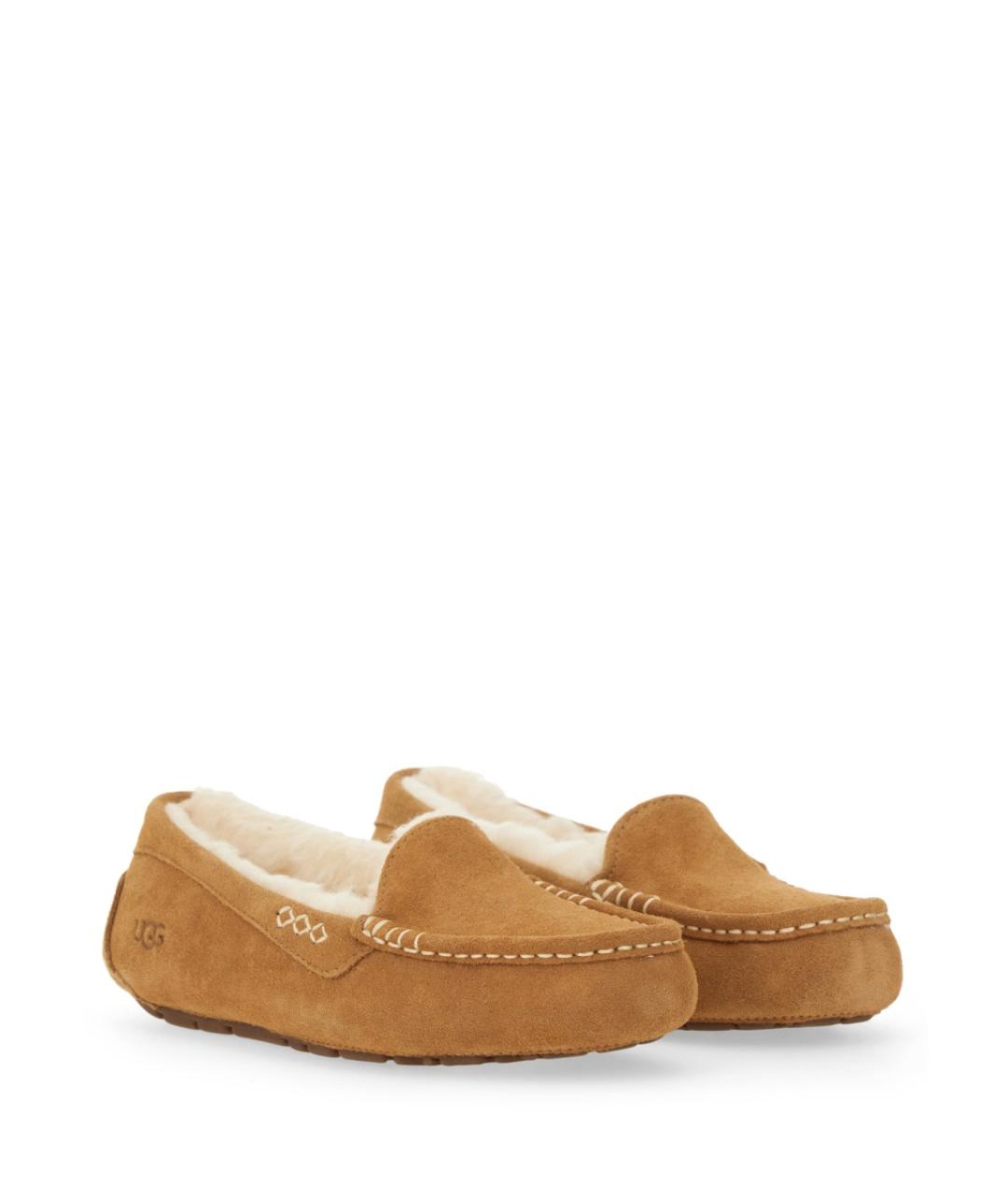 UGG AUSTRALIA Коричневые замшевые балетки, фото 3