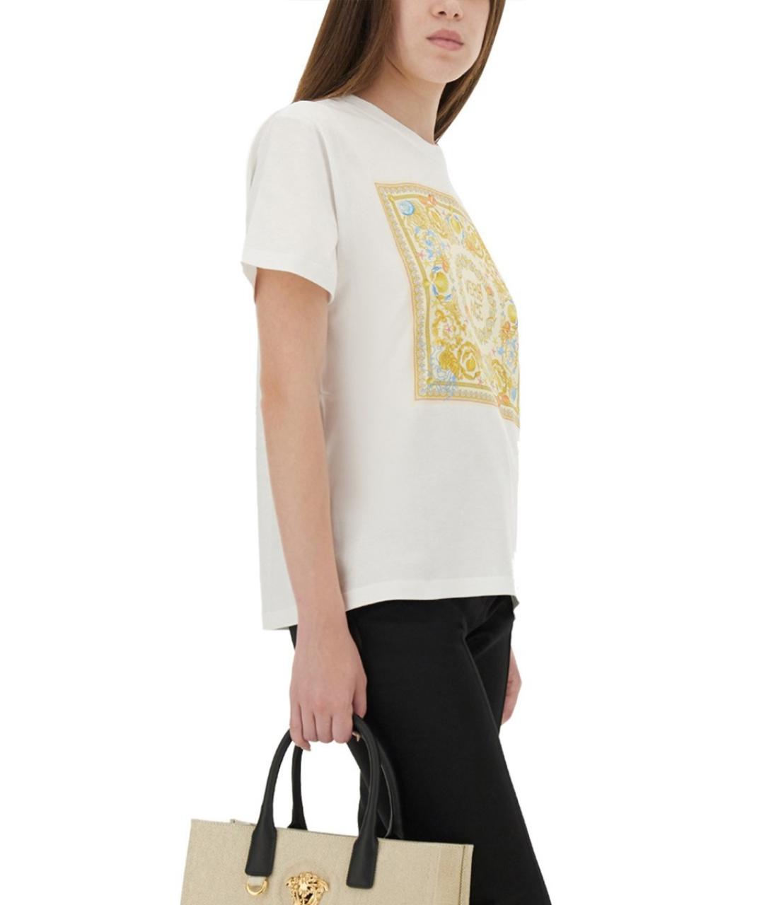 VERSACE Мульти хлопковая футболка, фото 5