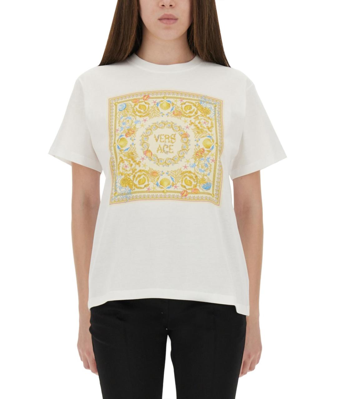 VERSACE Мульти хлопковая футболка, фото 2