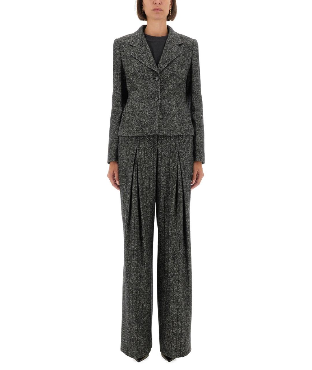 DOLCE&GABBANA Серый шерстяной жакет/пиджак, фото 2