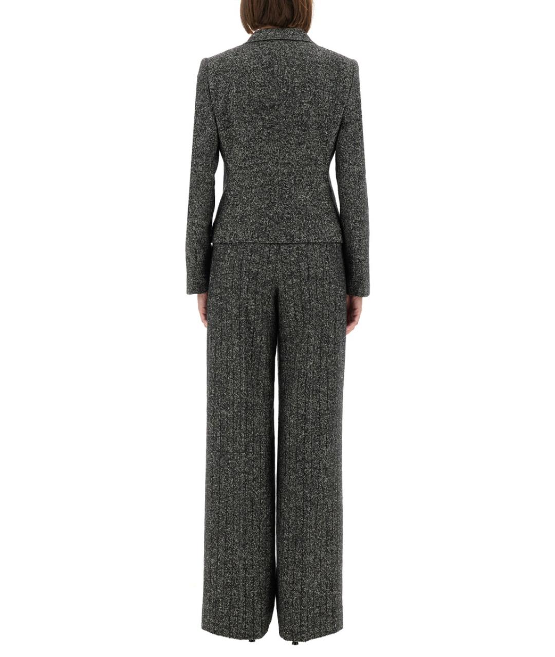 DOLCE&GABBANA Серый шерстяной жакет/пиджак, фото 4