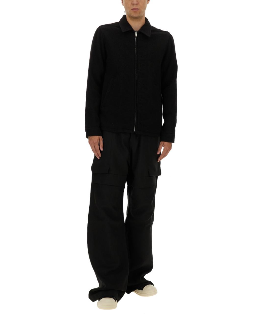 RICK OWENS Черная шерстяная куртка, фото 3
