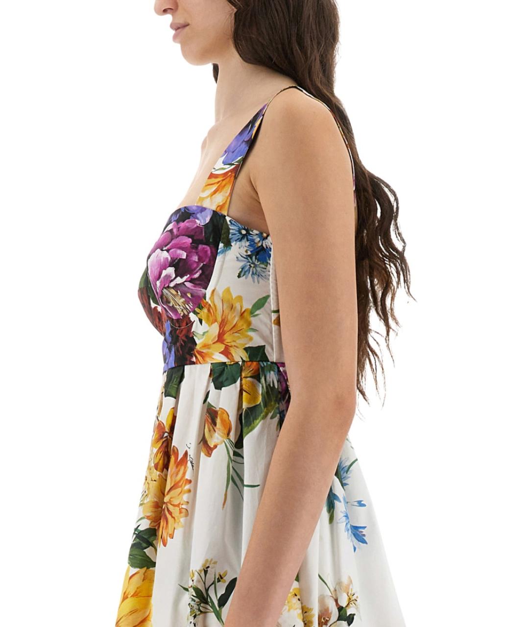 DOLCE&GABBANA Мульти хлопковое повседневное платье, фото 5
