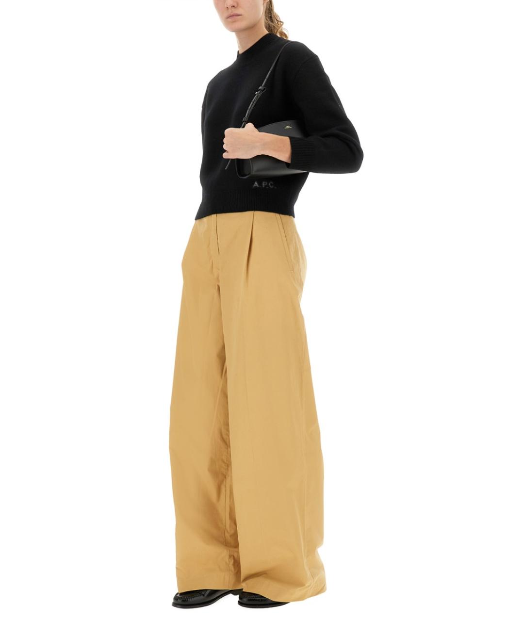 A.P.C. Черный шерстяной джемпер / свитер, фото 2