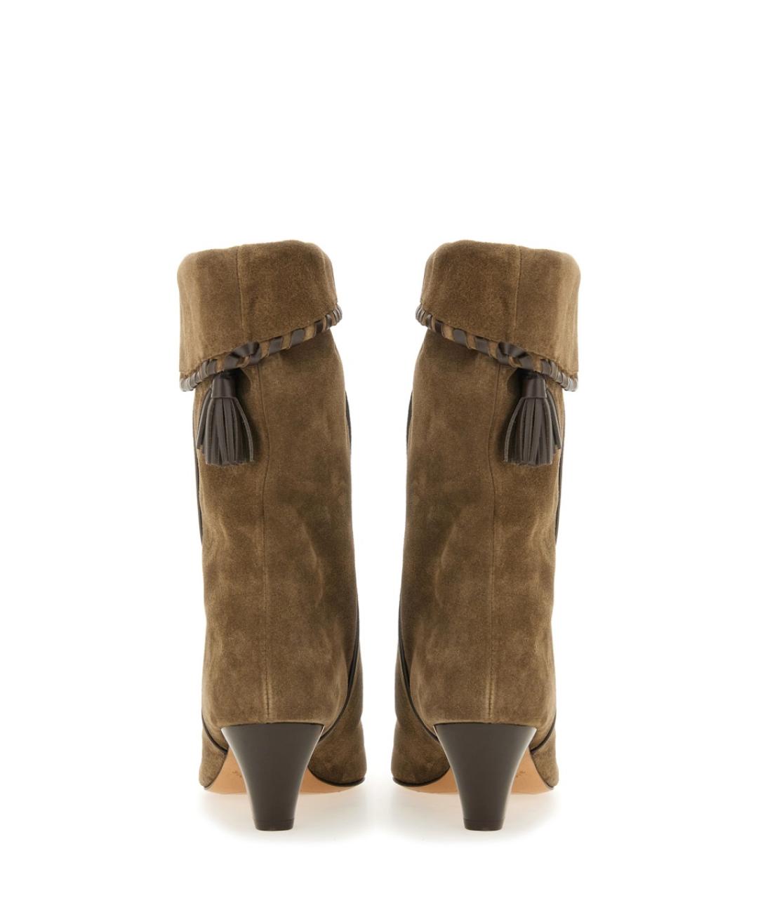 ISABEL MARANT Коричневые замшевые полусапоги, фото 3