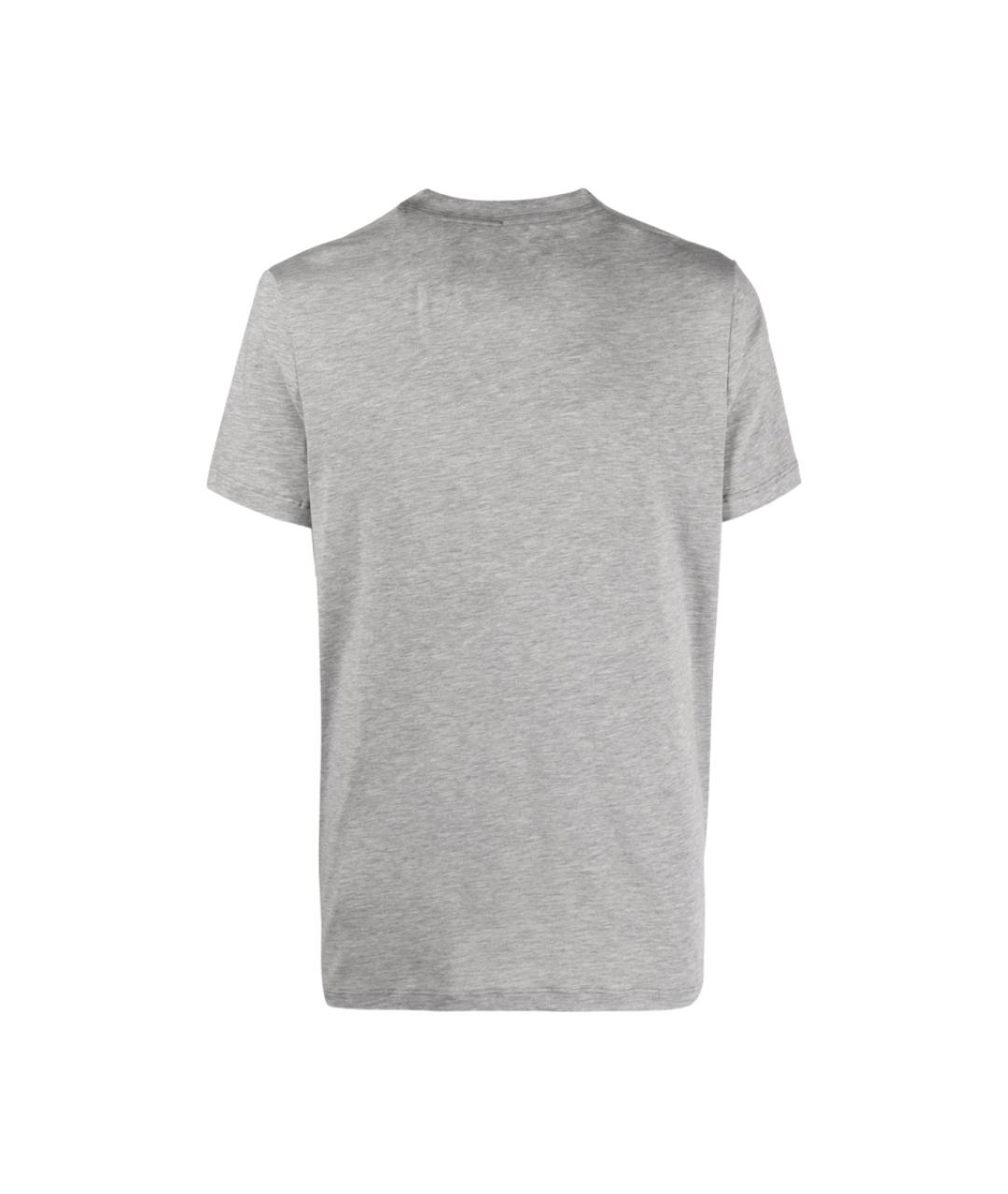 TOM FORD Серая хлопковая футболка, фото 2
