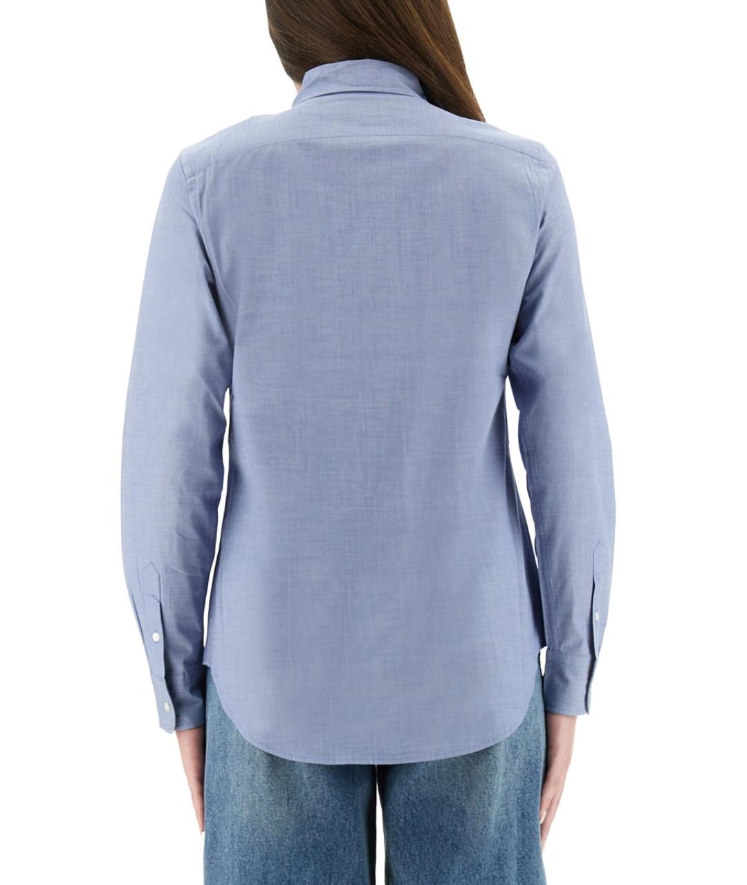 POLO RALPH LAUREN Синяя хлопковая рубашка, фото 3