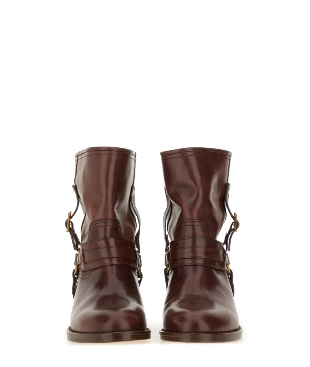 ISABEL MARANT Коричневые кожаные полусапоги, фото 4