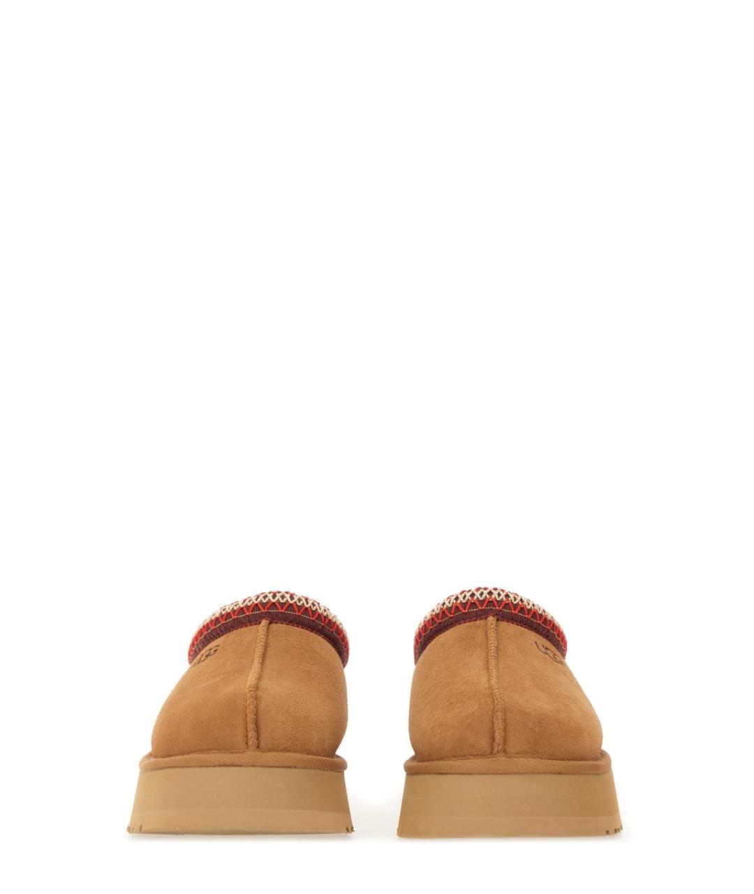 UGG AUSTRALIA Коричневые кожаные шлепанцы, фото 4