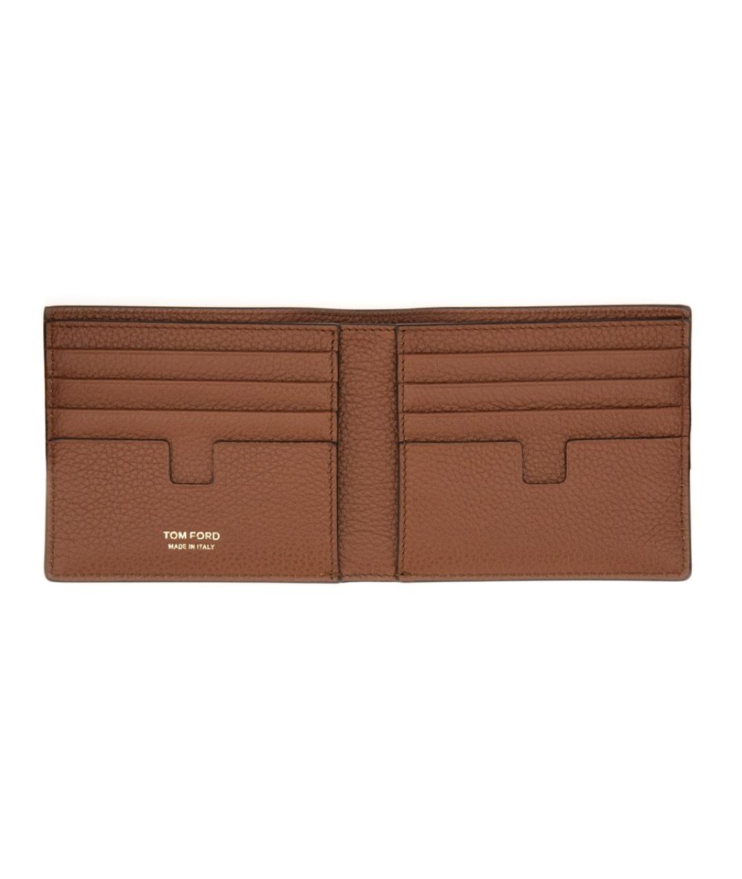 TOM FORD Коричневый кожаный кошелек, фото 3