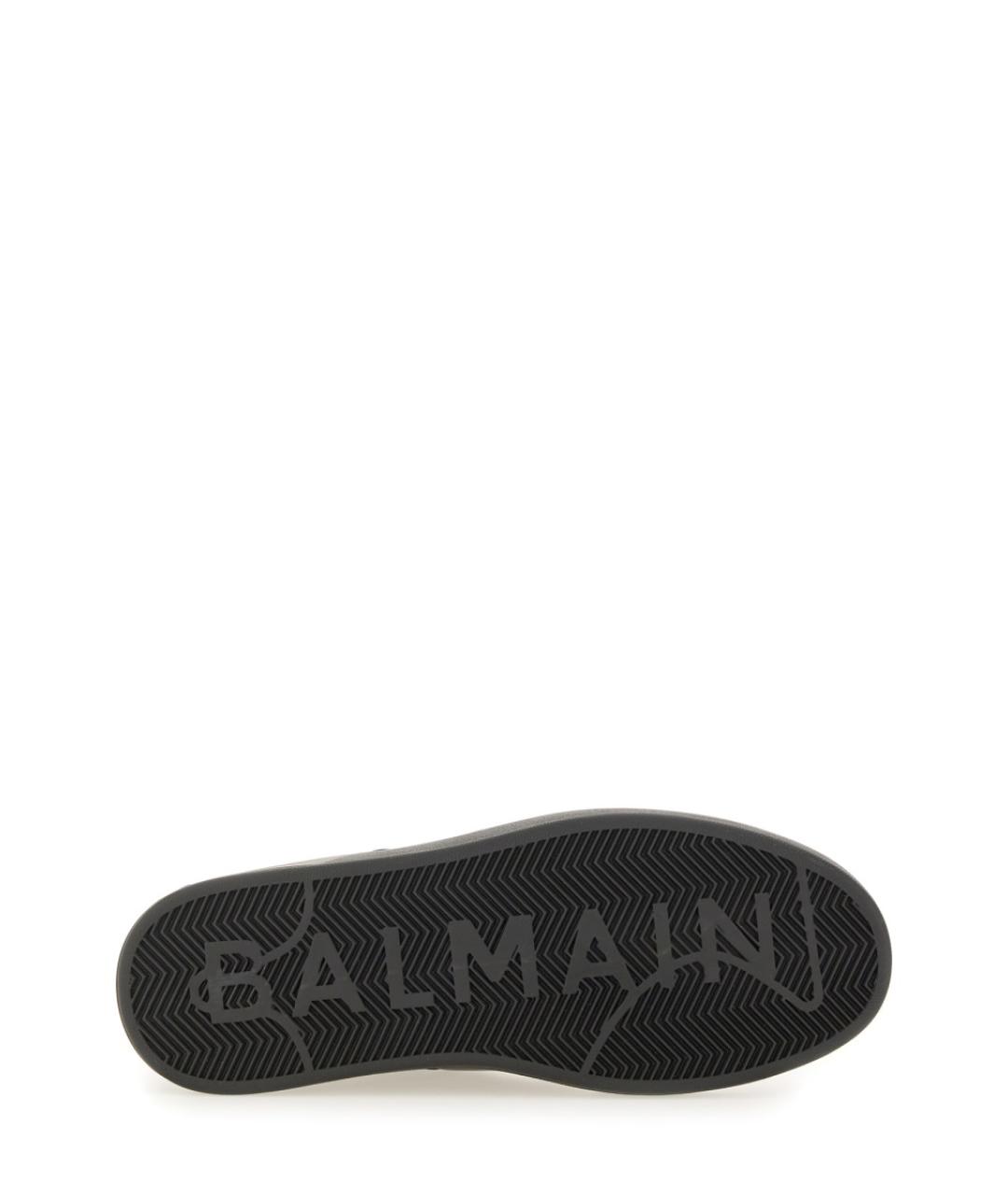BALMAIN Черные низкие кроссовки / кеды, фото 6