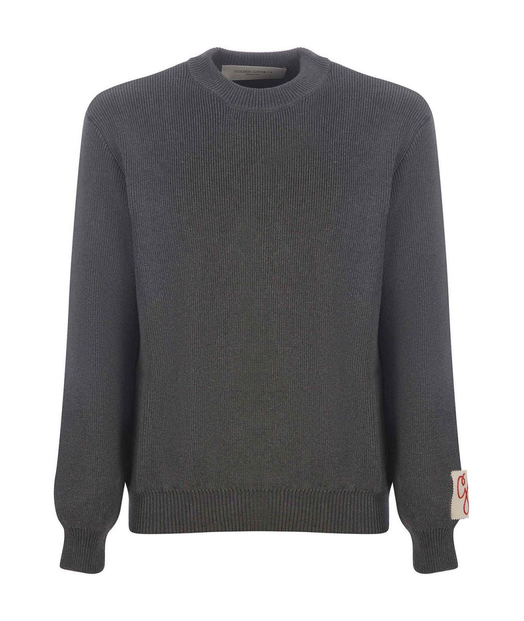 GOLDEN GOOSE DELUXE BRAND Серый хлопковый джемпер / свитер, фото 1