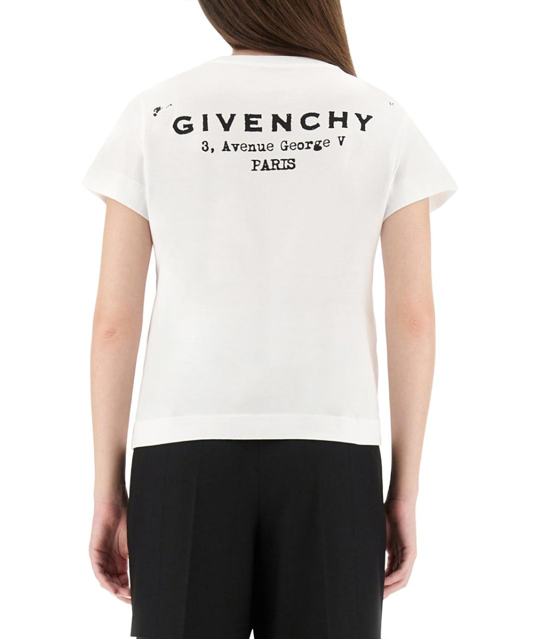GIVENCHY Белая хлопковая футболка, фото 3