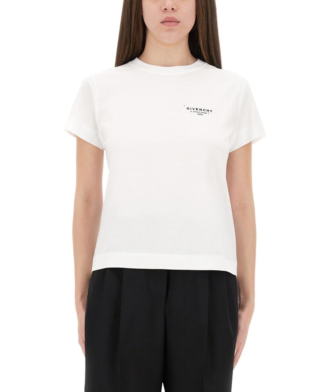 GIVENCHY Белая хлопковая футболка, фото 5
