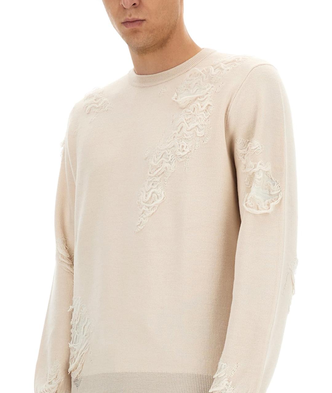 MM6 MAISON MARGIELA Белый шерстяной джемпер / свитер, фото 4