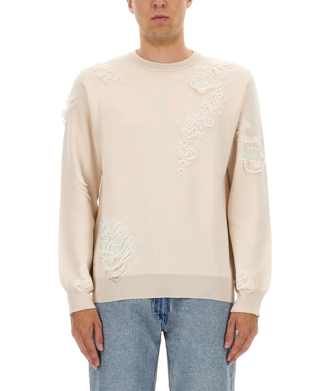 MM6 MAISON MARGIELA Белый шерстяной джемпер / свитер, фото 5