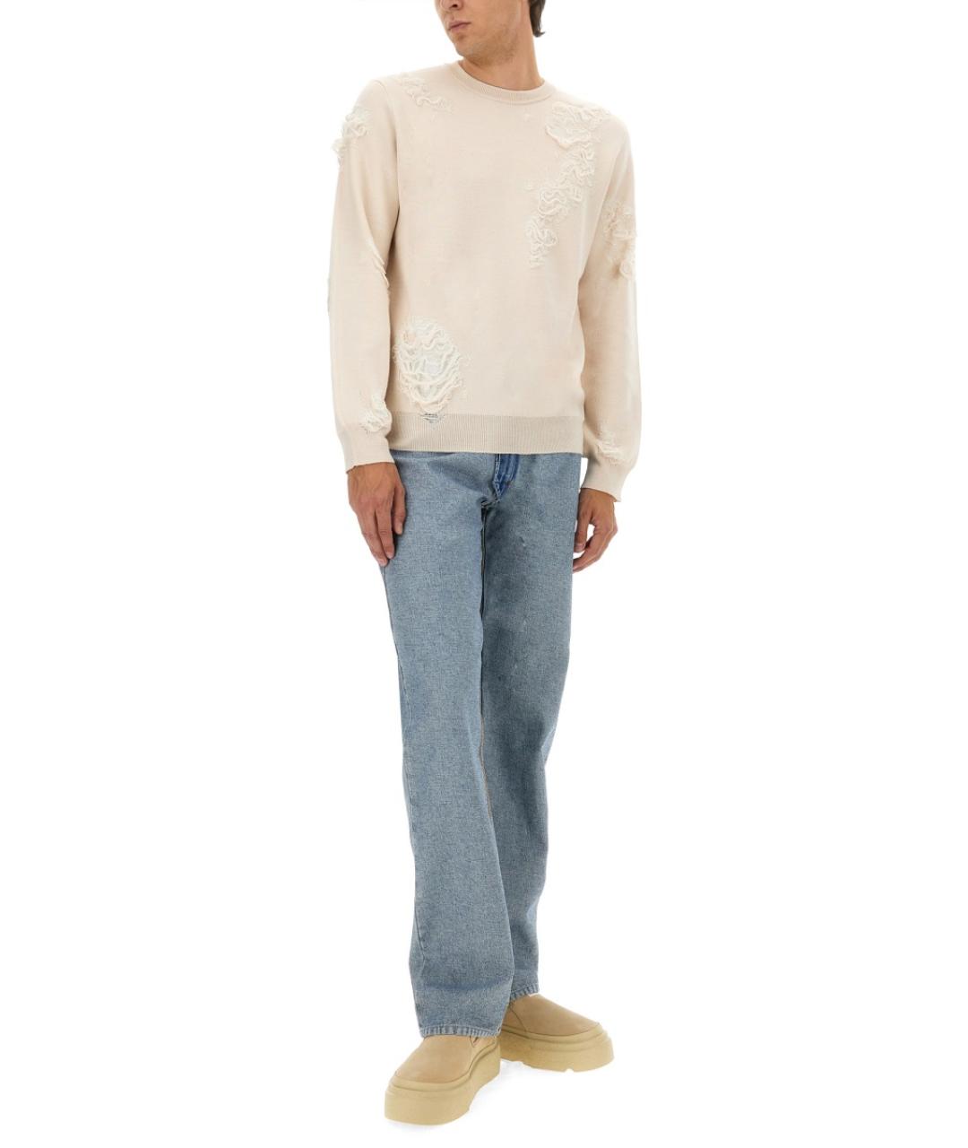 MM6 MAISON MARGIELA Белый шерстяной джемпер / свитер, фото 2