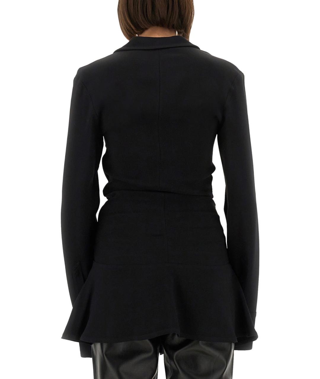 THE ATTICO Черное вискозное повседневное платье, фото 4