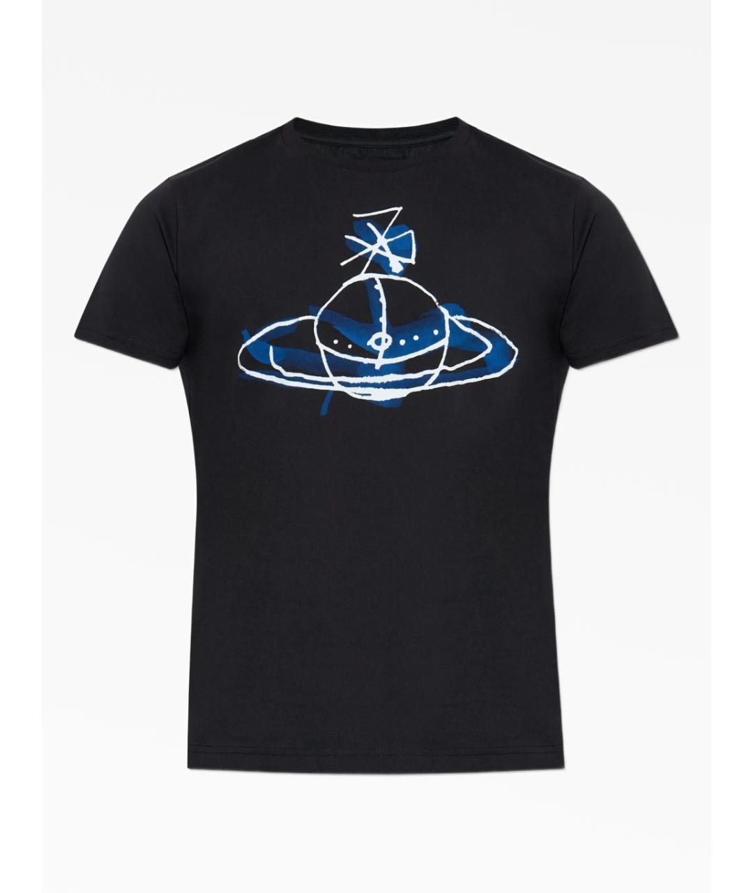 VIVIENNE WESTWOOD Черная хлопковая футболка, фото 6