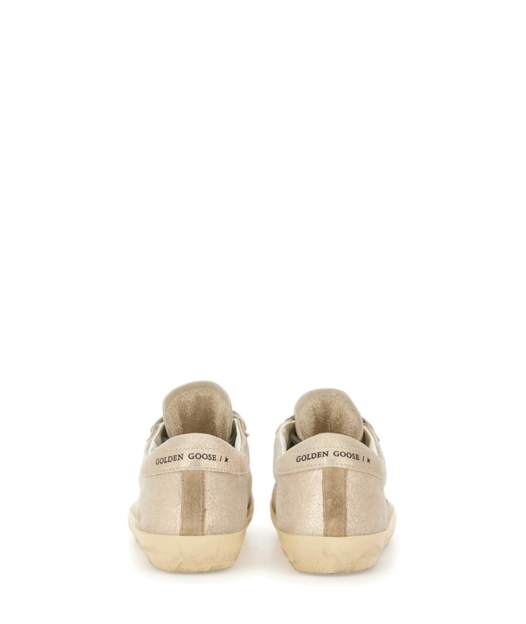 GOLDEN GOOSE DELUXE BRAND Бежевые кожаные кеды, фото 3