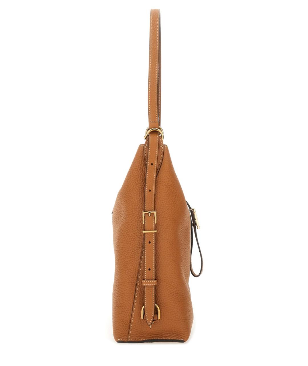 TOD'S Коричневая кожаная сумка через плечо, фото 3