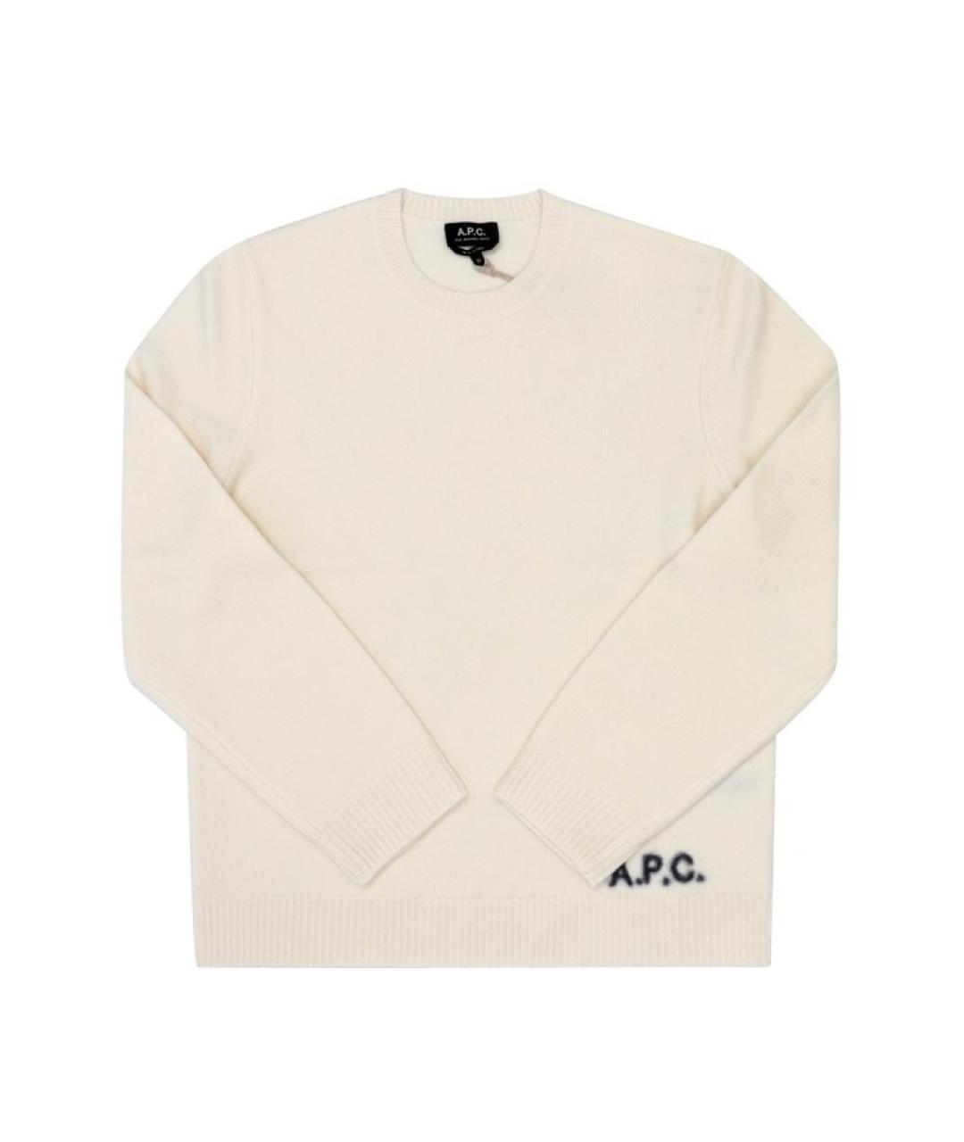 A.P.C. Белый шерстяной джемпер / свитер, фото 1
