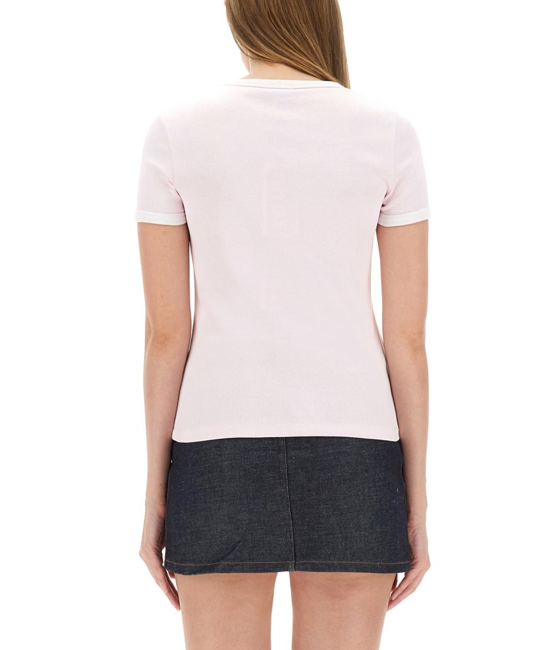 KENZO Розовая хлопковая футболка, фото 4