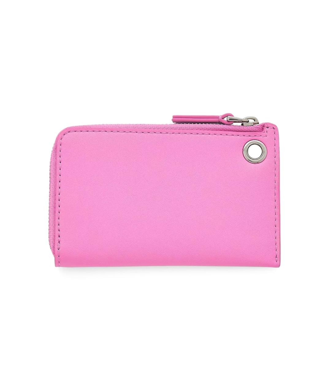 MARC JACOBS Розовый кожаный кошелек, фото 2