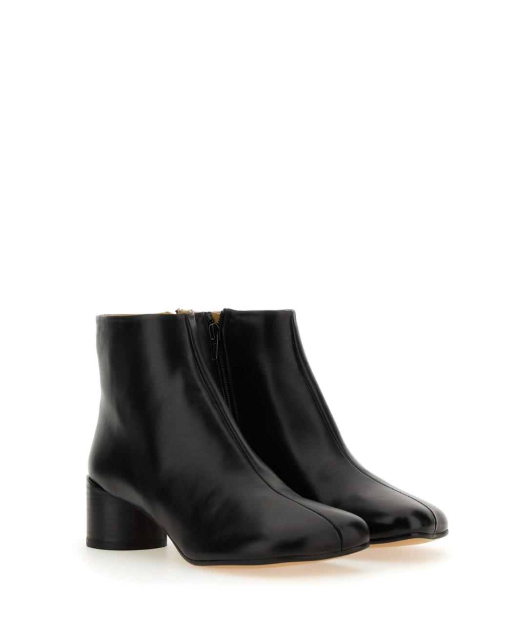 MM6 MAISON MARGIELA Черные кожаные ботинки, фото 2