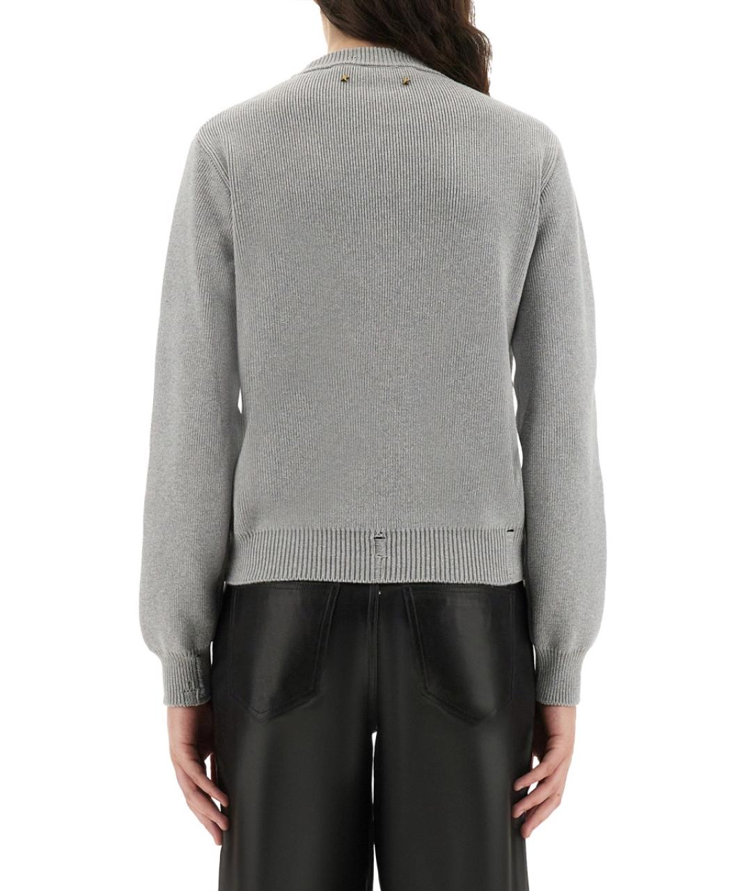 GOLDEN GOOSE DELUXE BRAND Серый хлопковый джемпер / свитер, фото 4