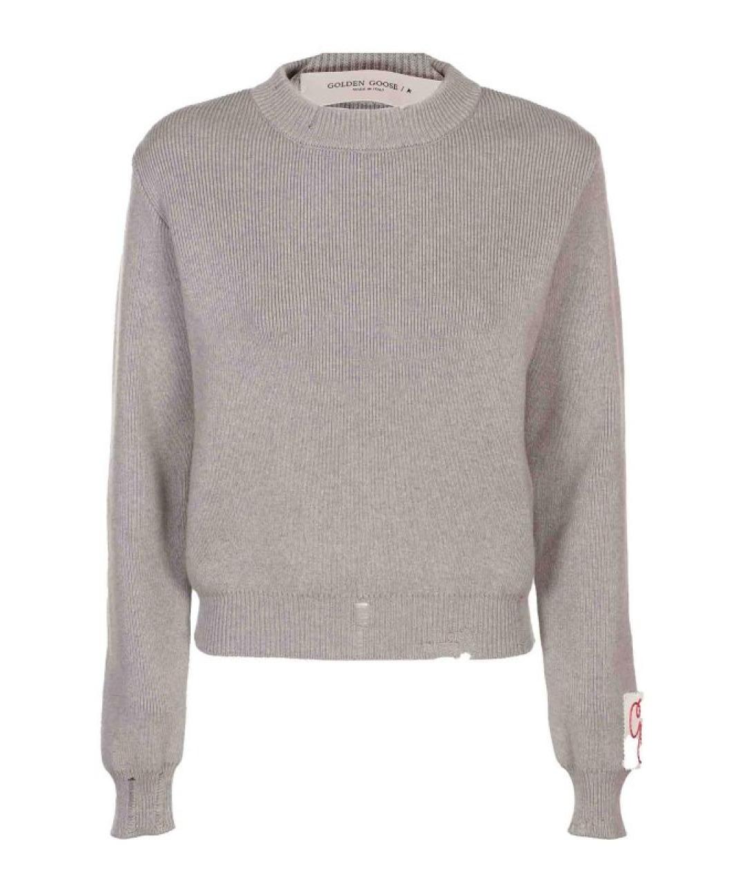 GOLDEN GOOSE DELUXE BRAND Серый хлопковый джемпер / свитер, фото 1