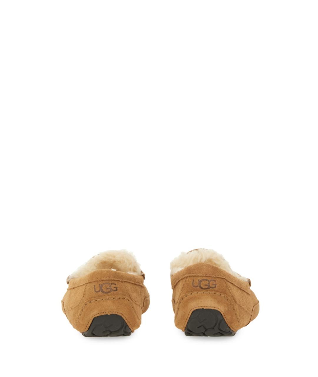 UGG AUSTRALIA Бежевые замшевые лоферы, фото 3