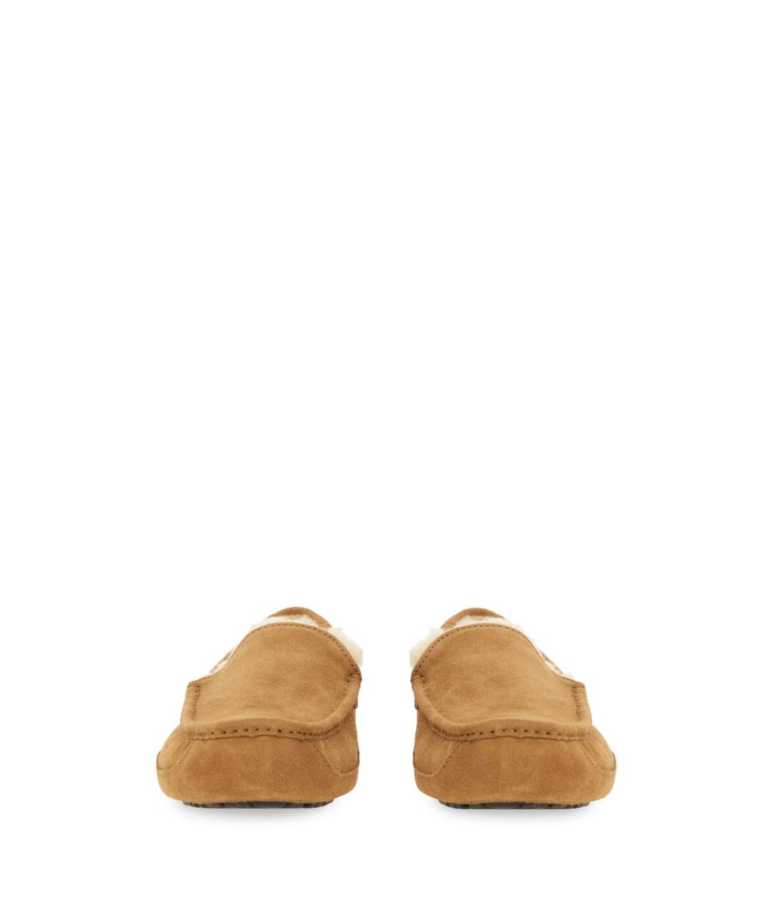 UGG AUSTRALIA Бежевые замшевые лоферы, фото 4