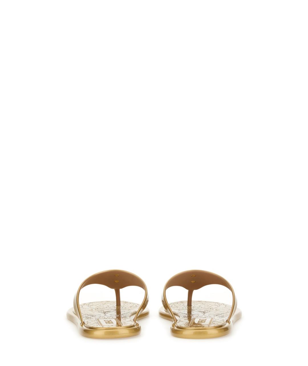 VERSACE Золотые шлепанцы, фото 3