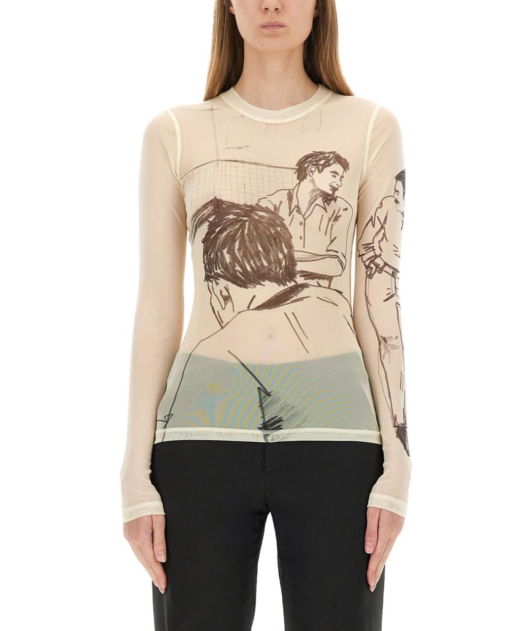 J.W.ANDERSON Мульти полиэстеровая блузы, фото 2