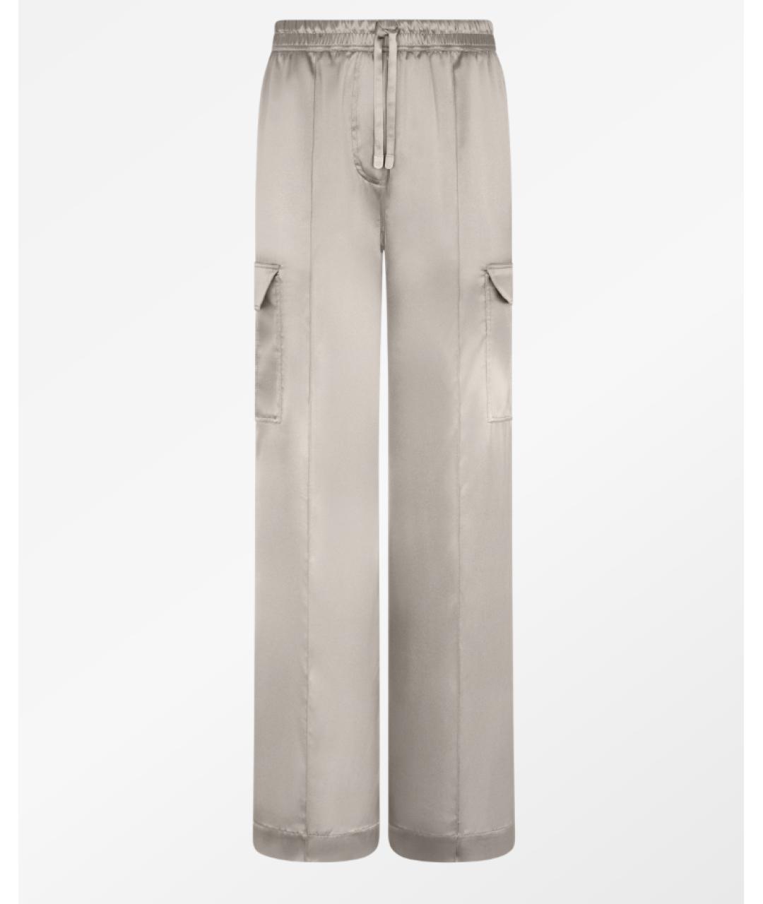 TOM FORD Бежевые шелковые прямые брюки, фото 6