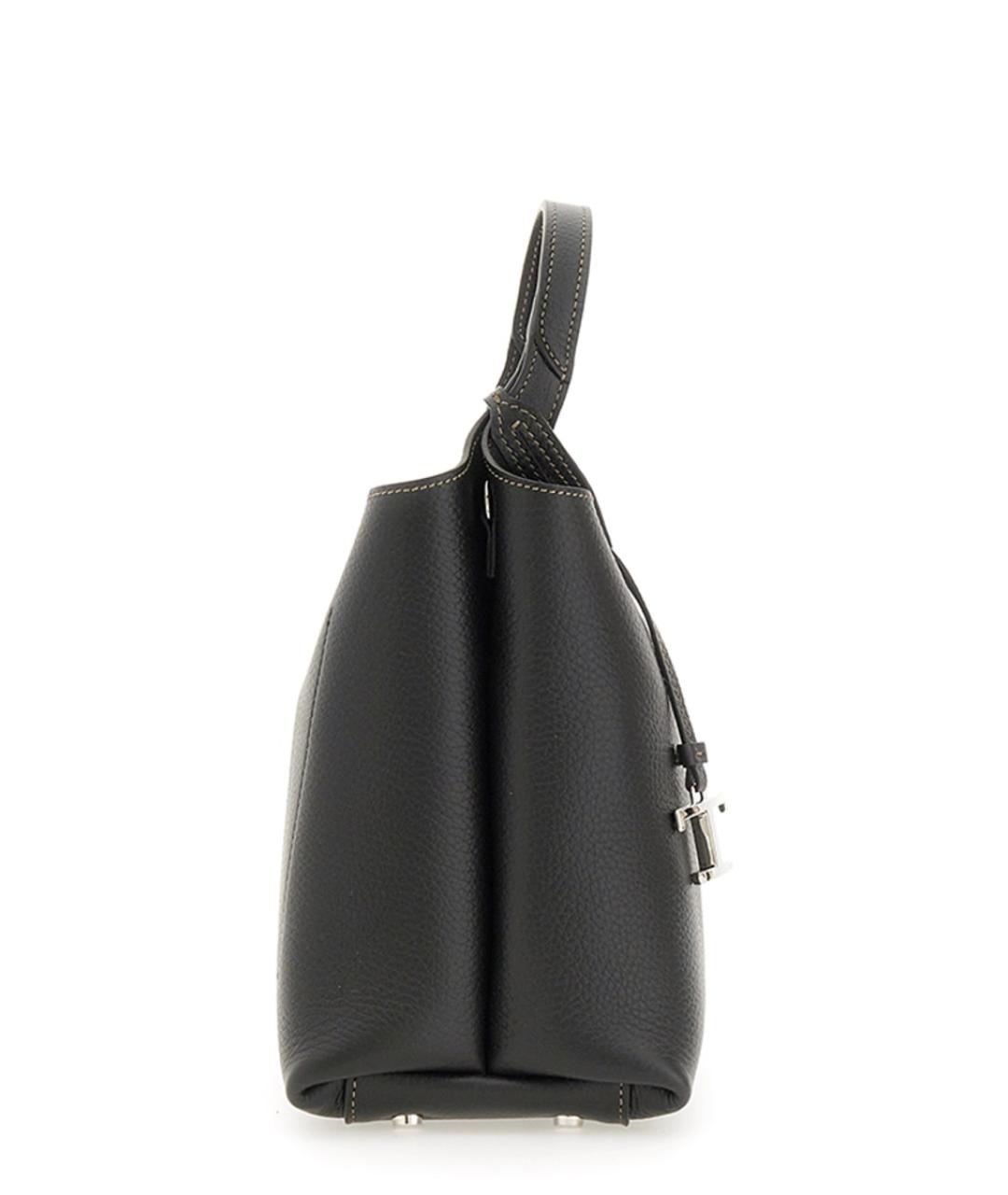 TOD'S Черная кожаная сумка через плечо, фото 3