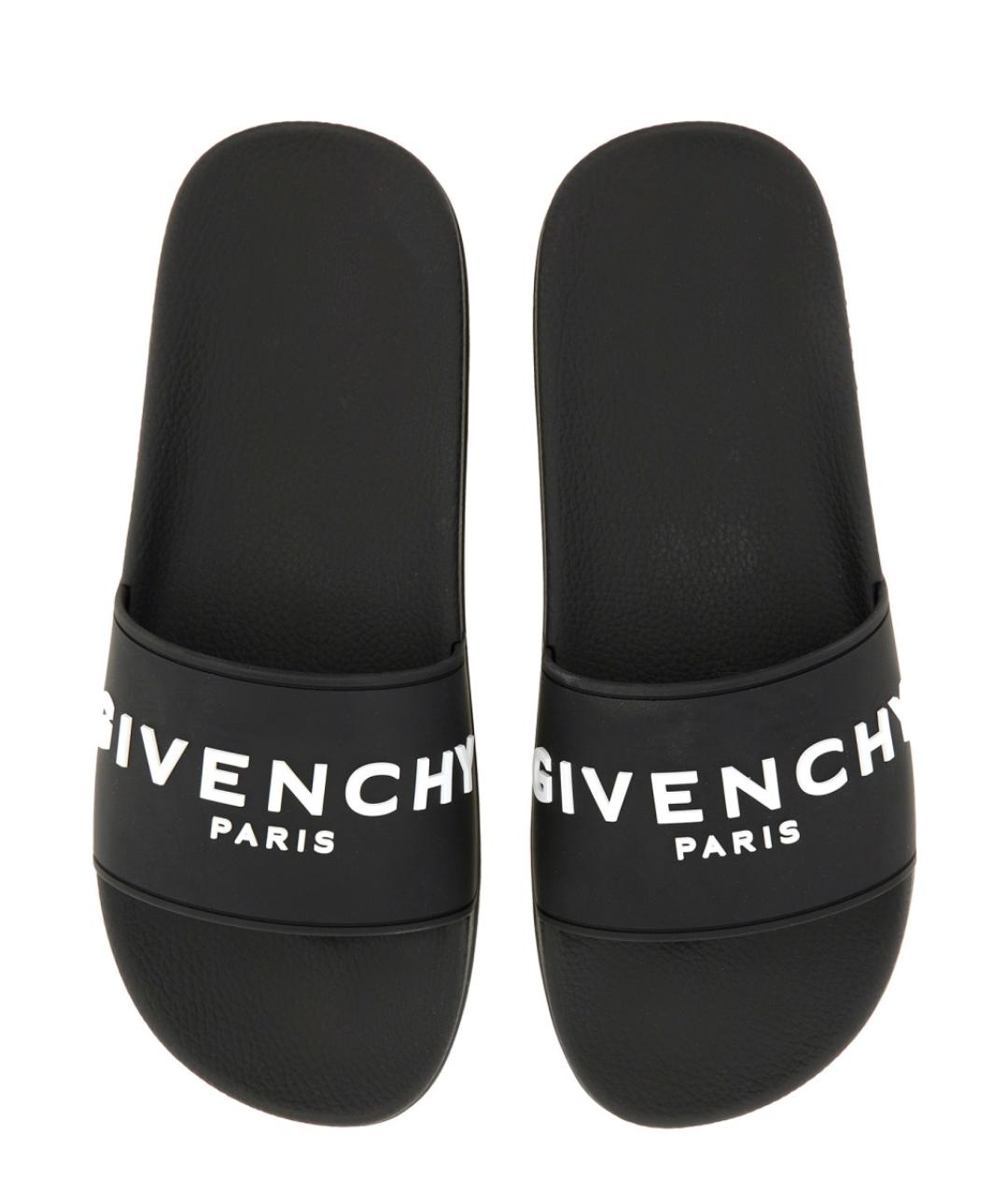 GIVENCHY Черные шлепанцы, фото 6