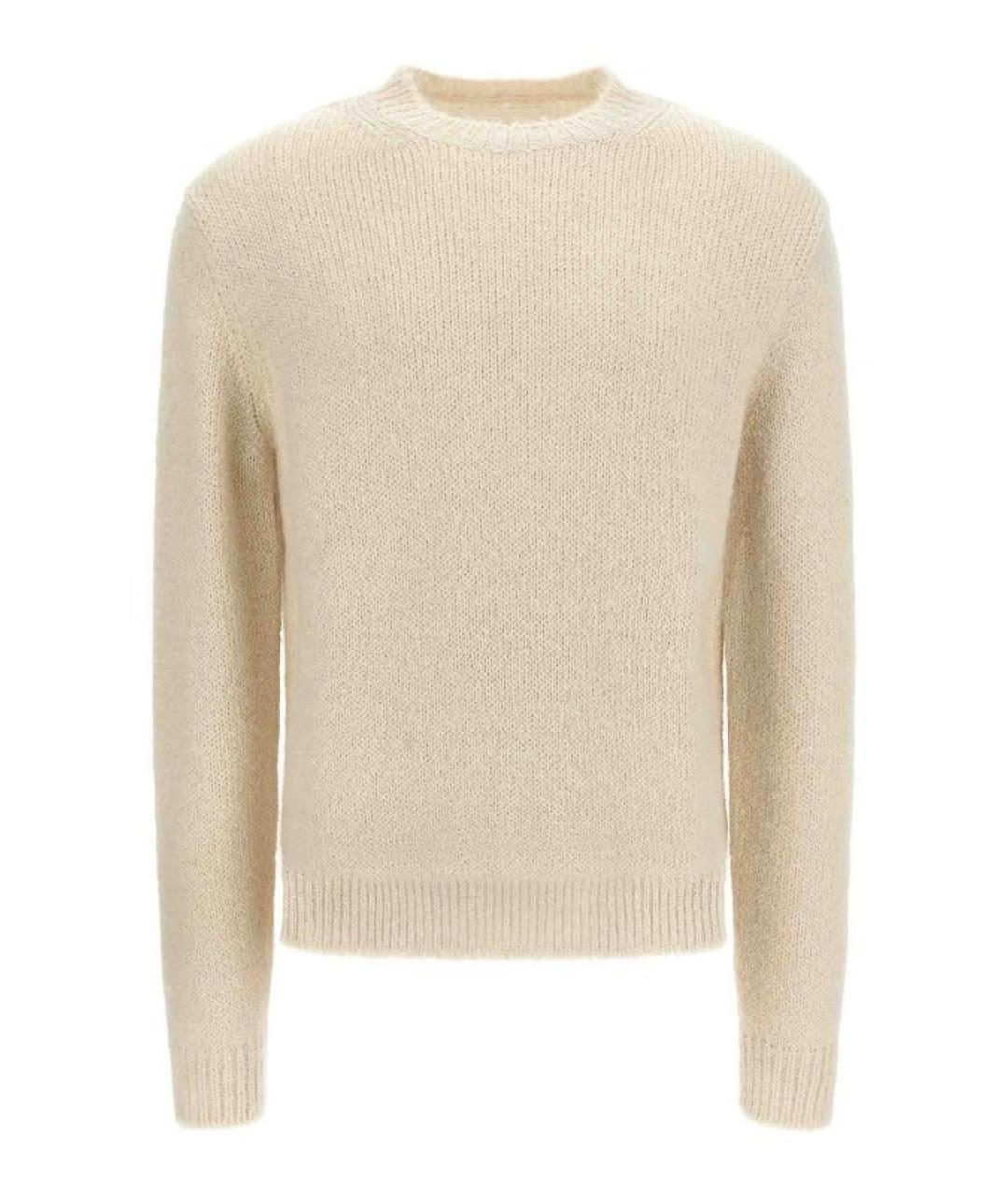 JIL SANDER Белый шерстяной джемпер / свитер, фото 1